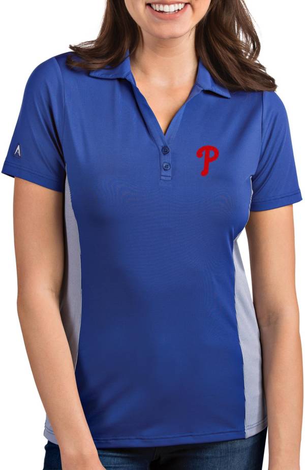 Antigua Women's Philadelphia Phillies Venture Royal Performance Polo