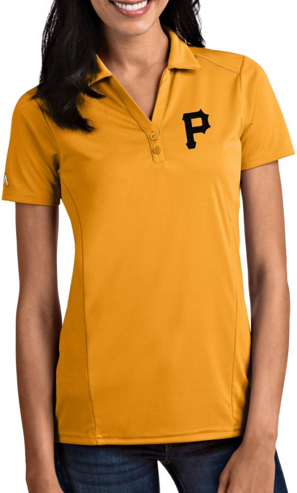 Antigua Women's Pittsburgh Pirates Tribute Gold Performance Polo