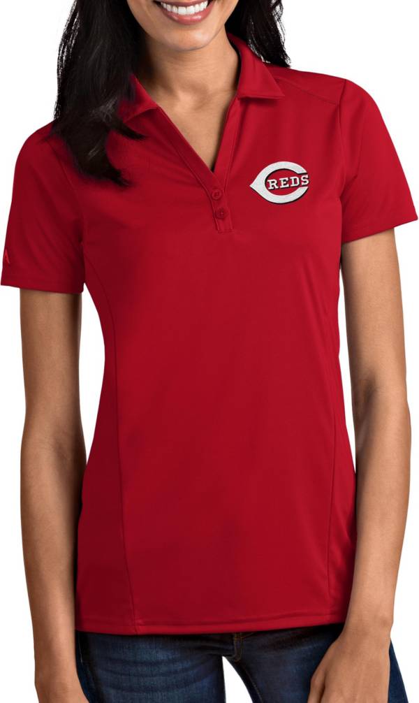 Antigua Women's Cincinnati Reds Tribute Red Performance Polo