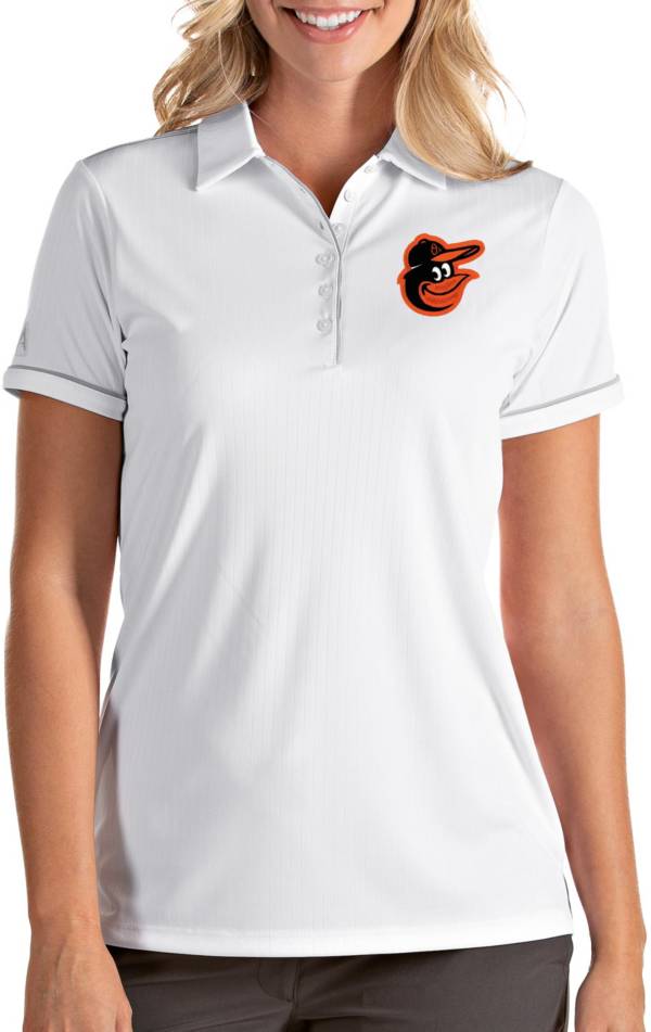 Antigua Women's Baltimore Orioles Salute White Performance Polo