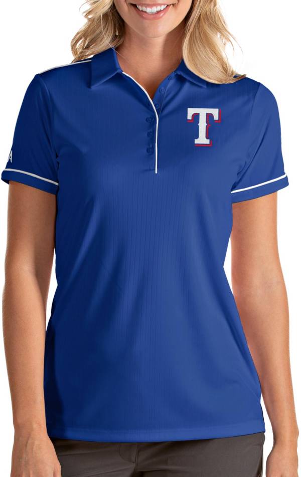 Antigua Women's Texas Rangers Salute Royal Performance Polo