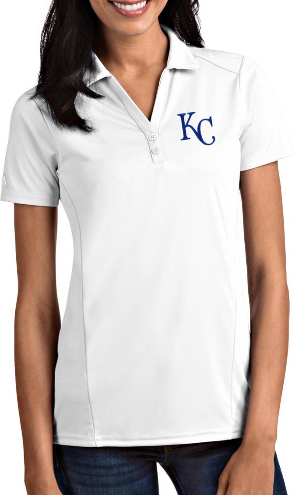 Antigua Women's Kansas City Royals Tribute White Performance Polo