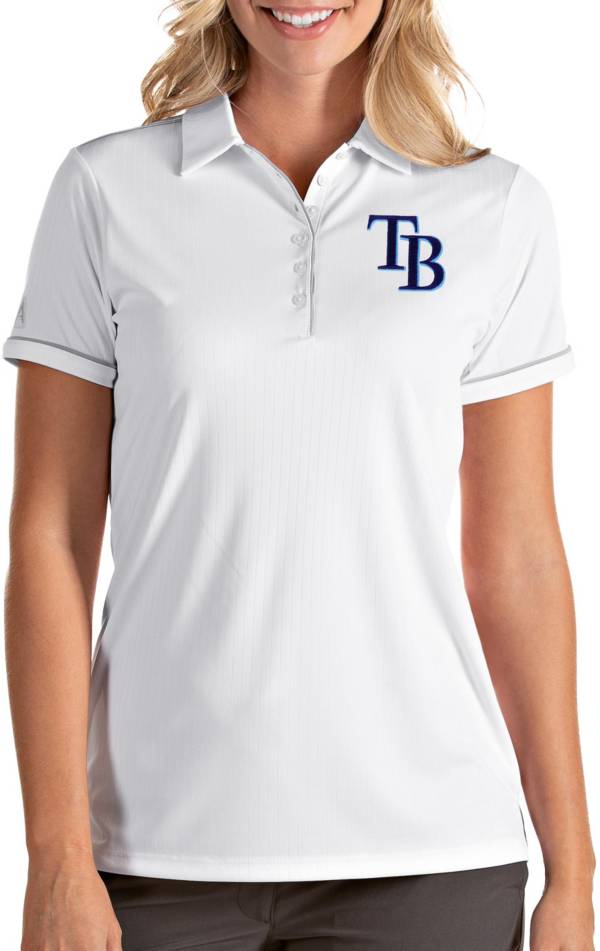 Antigua Women's Tampa Bay Rays Salute White Performance Polo