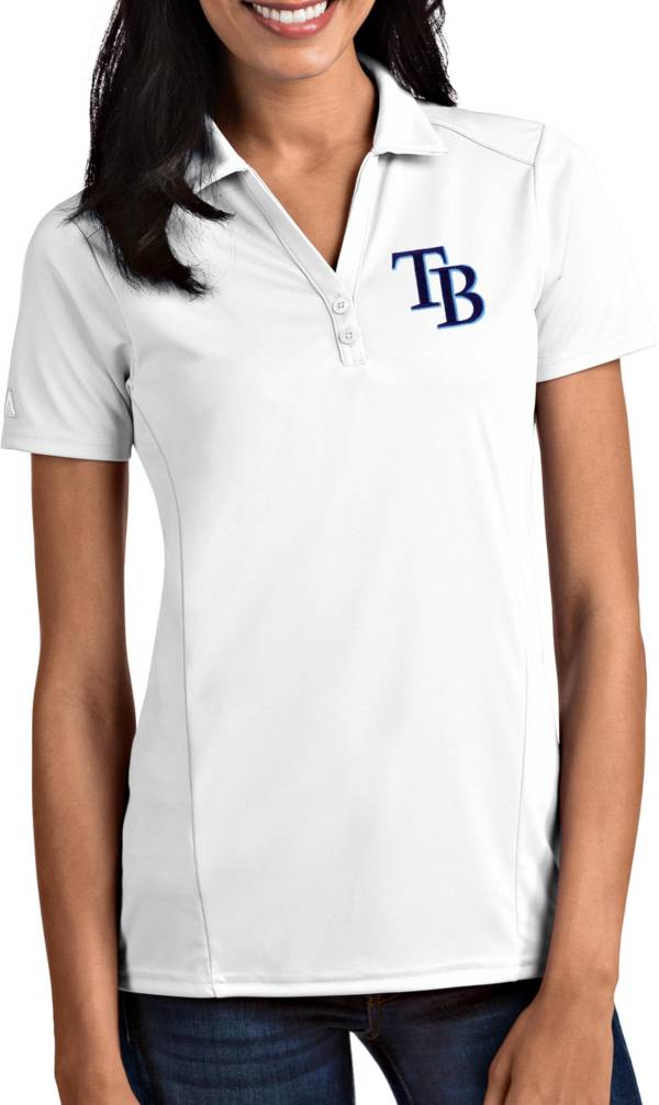 Antigua Women's Tampa Bay Rays Tribute White Performance Polo