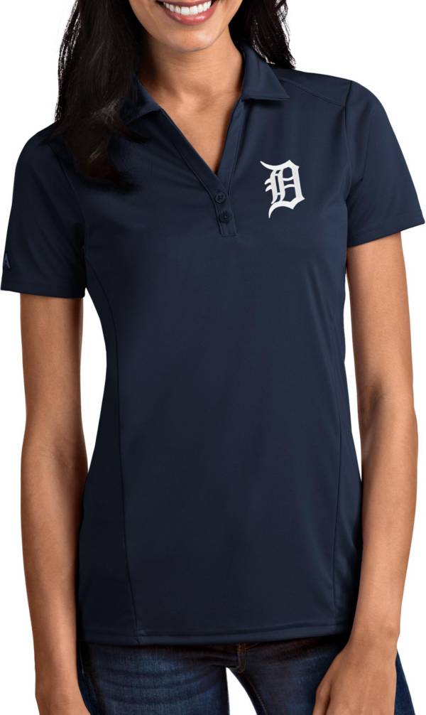 Antigua Women's Detroit Tigers Tribute Navy Performance Polo