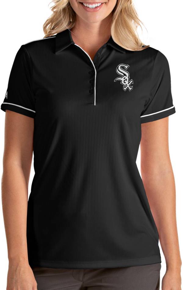 Antigua Women's Chicago White Sox Salute Black Performance Polo