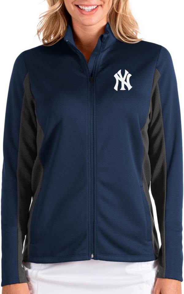 Antigua Women's New York Yankees Navy Passage Full-Zip Jacket
