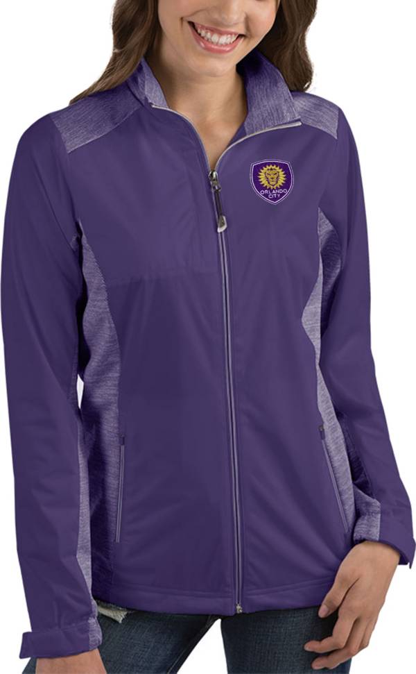 Antigua Women's Orlando City Revolve Purple Full-Zip Jacket