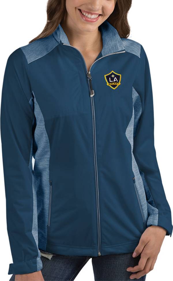 Antigua Women's Los Angeles Galaxy Revolve Navy Full-Zip Jacket