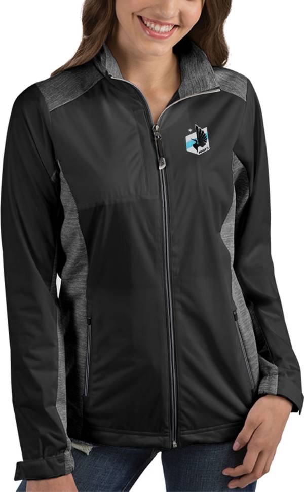 Antigua Women's Minnesota United FC Revolve Black Full-Zip Jacket