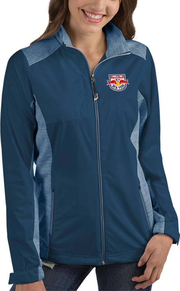 Antigua Women's New York Red Bulls Revolve Navy Full-Zip Jacket