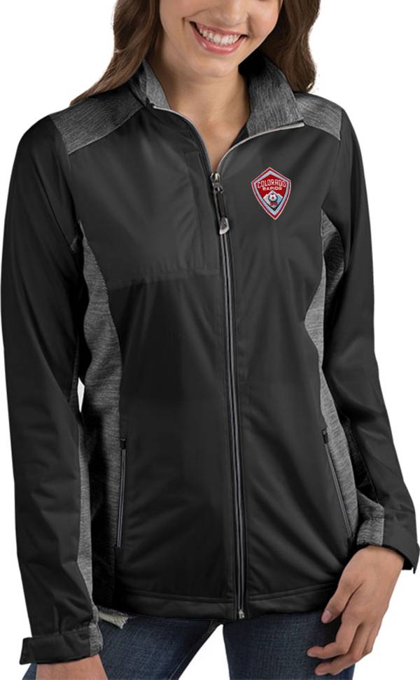 Antigua Women's Colorado Rapids Revolve Black Full-Zip Jacket