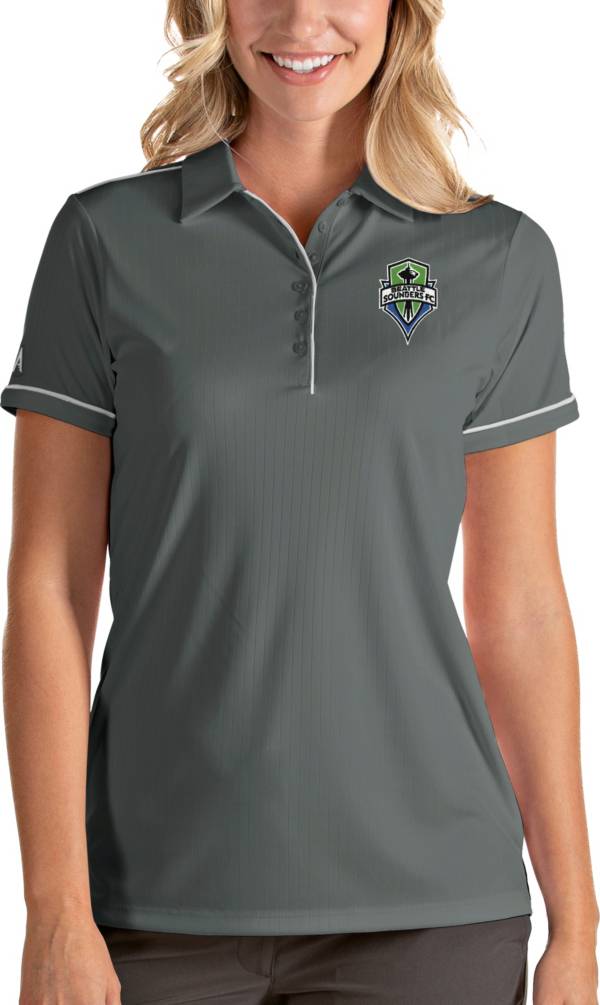 Antigua Women's Seattle Sounders Salute Grey Polo product image