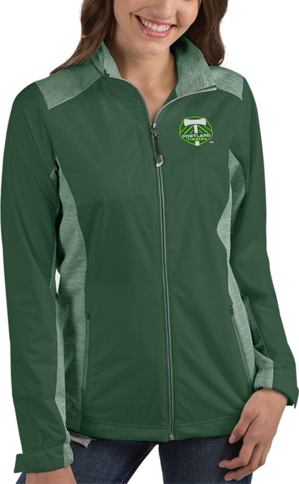 Antigua Women's Portland Timbers Revolve Green Full-Zip Jacket