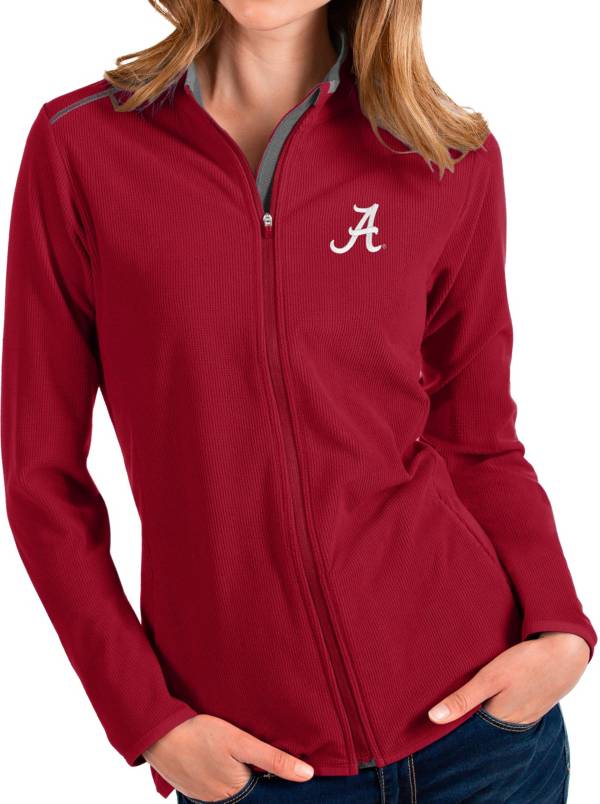 Antigua Women's Alabama Crimson Tide Crimson Glacier Full-Zip Jacket