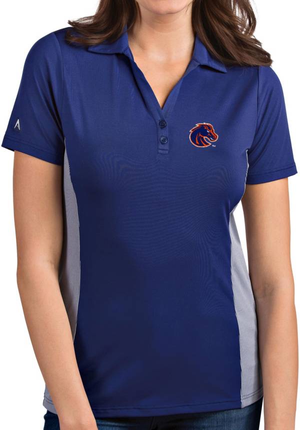 Antigua Women's Boise State Broncos Blue Venture Polo