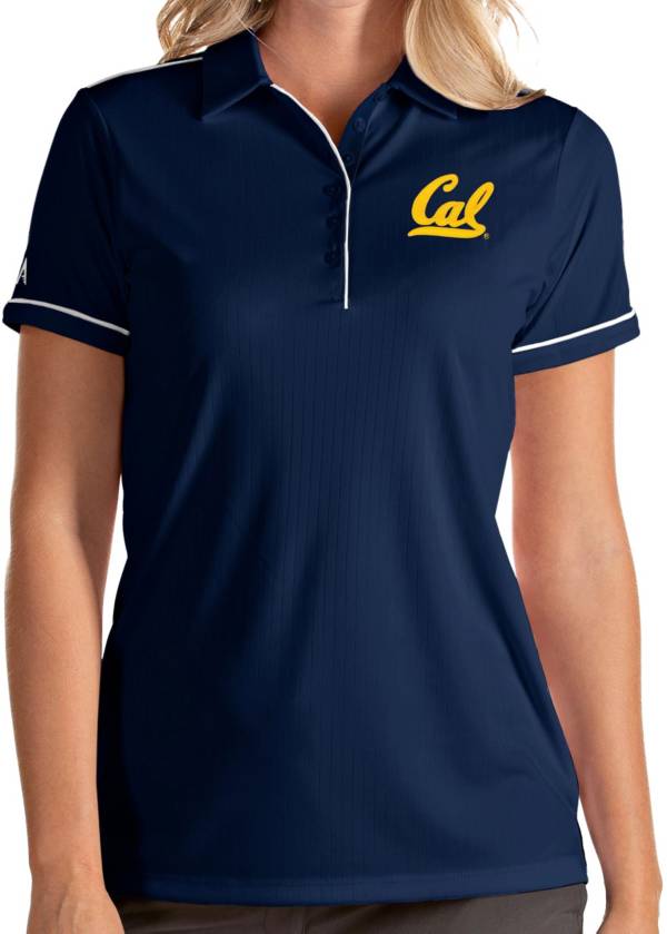 Antigua Women's Cal Golden Bears Blue Salute Performance Polo