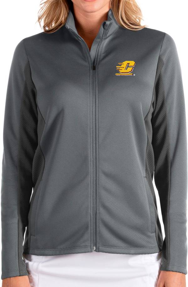 Antigua Women's Central Michigan Chippewas Grey Passage Full-Zip Jacket