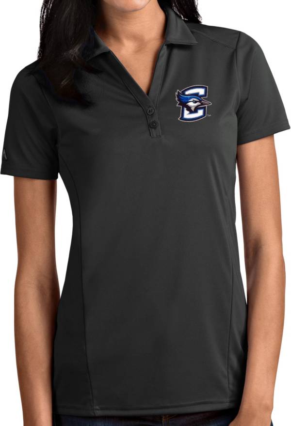 Antigua Women's Creighton Bluejays Grey Tribute Performance Polo