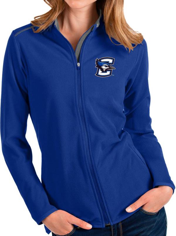 Antigua Women's Creighton Bluejays Blue Glacier Full-Zip Jacket