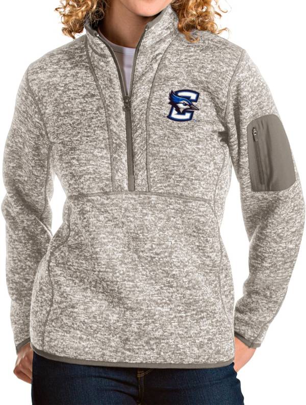 Antigua Women's Creighton Bluejays Oatmeal Fortune Pullover Jacket product image