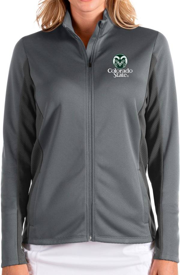 Antigua Women's Colorado State Rams Grey Passage Full-Zip Jacket