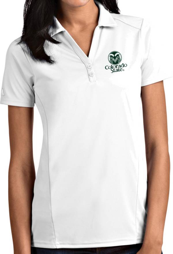 Antigua Women's Colorado State Rams Tribute Performance White Polo