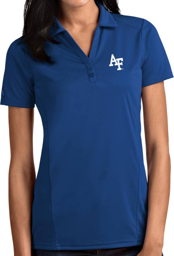 Antigua Women's Air Force Falcons Blue Tribute Performance Polo