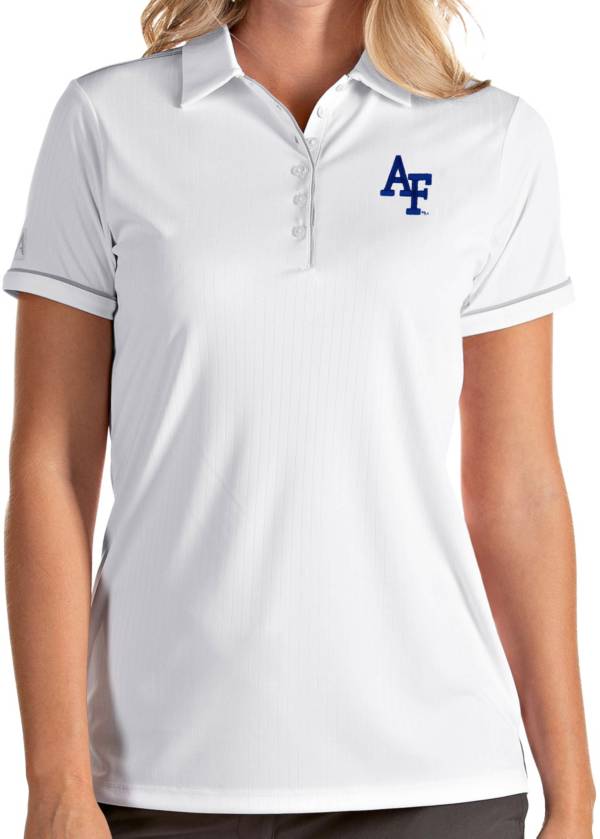 Antigua Women's Air Force Falcons Salute Performance White Polo