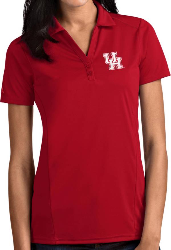 Antigua Women's Houston Cougars Red Tribute Performance Polo