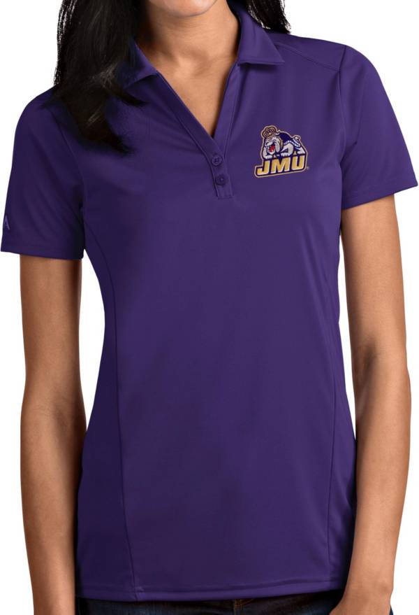 Antigua Women's James Madison Dukes Purple Tribute Performance Polo product image