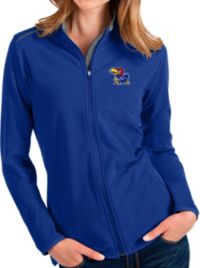 Antigua Women's Kansas Jayhawks Blue Glacier Full-Zip Jacket