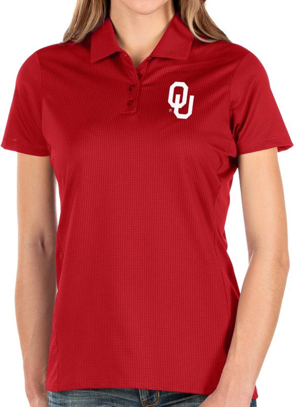 Antigua Women's Oklahoma Sooners Crimson Balance Polo