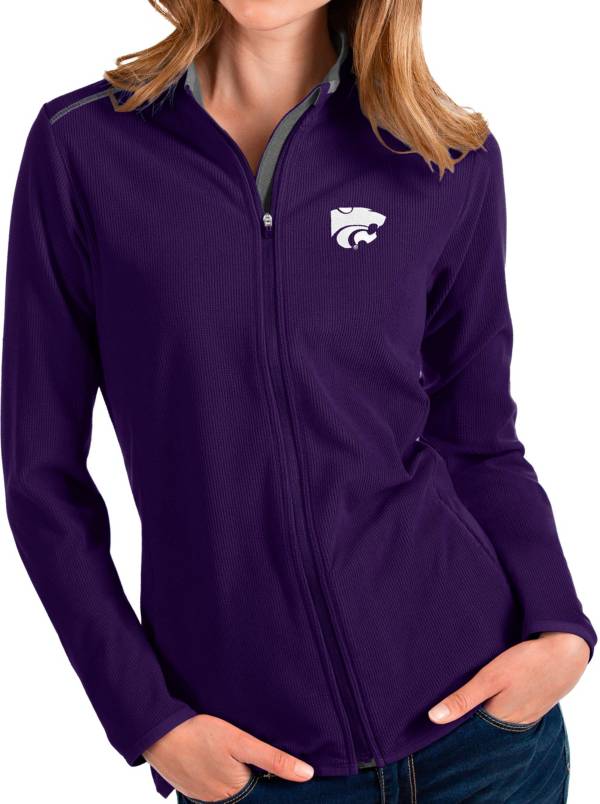 Antigua Women's Kansas State Wildcats Purple Glacier Full-Zip Jacket