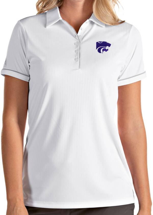 Antigua Women's Kansas State Wildcats Salute Performance White Polo