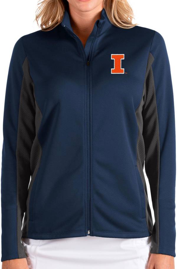 Antigua Women's Illinois Fighting Illini Blue Passage Full-Zip Jacket