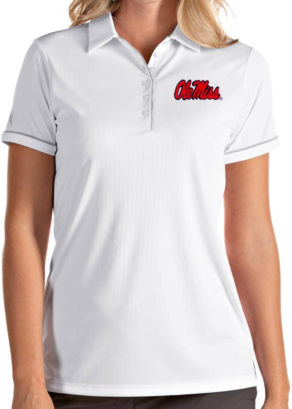 Antigua Women's Ole Miss Rebels Salute Performance White Polo