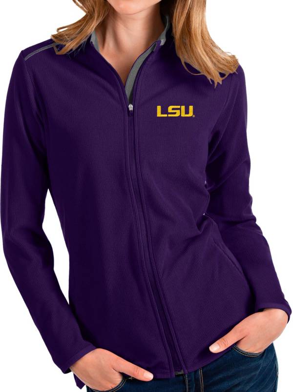 Antigua Women's LSU Tigers Purple Glacier Full-Zip Jacket product image