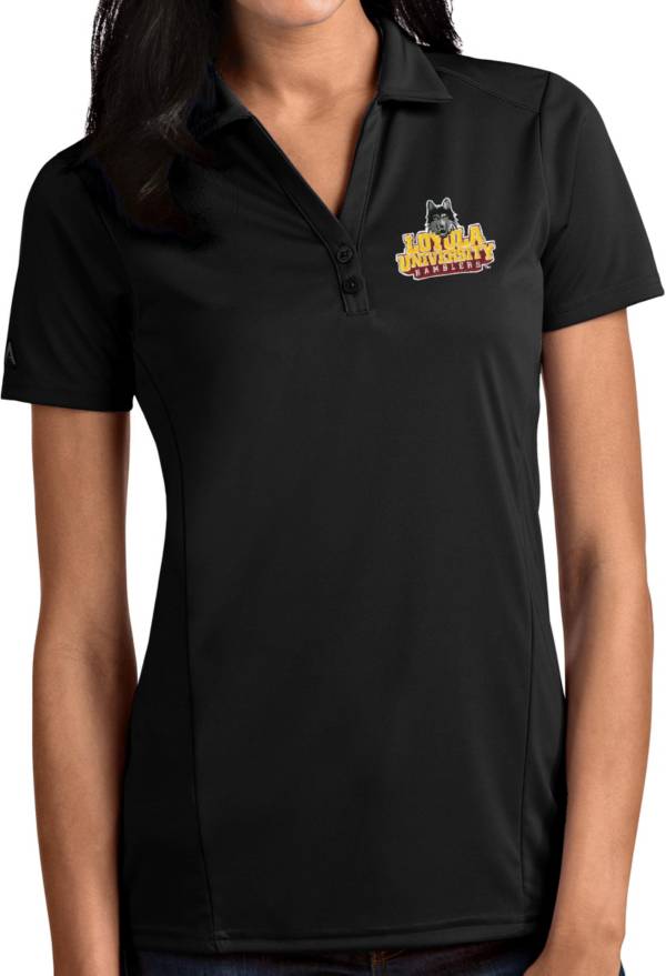 Antigua Women's Texas State Bobcats Black Tribute Performance Polo