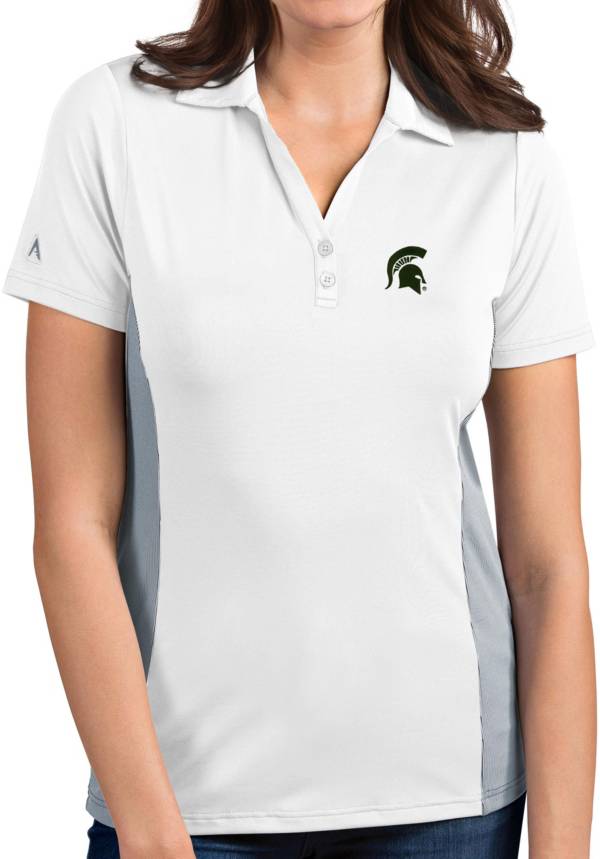 Antigua Women's Michigan State Spartans Venture White Polo