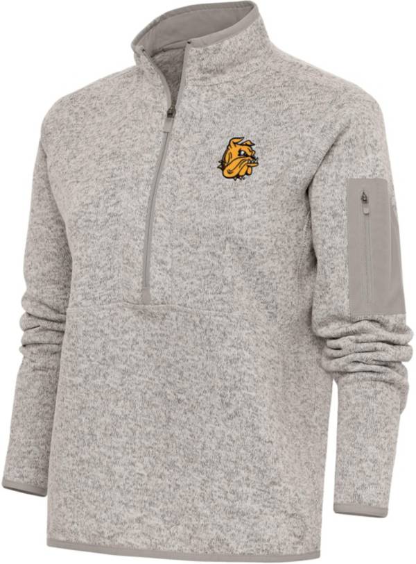 Antigua Women's Minnesota-Duluth Bulldogs Oatmeal Fortune Pullover Jacket