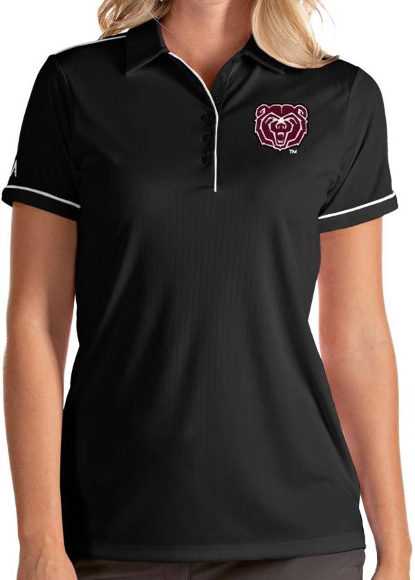 Antigua Women's Missouri State Bears Salute Performance Black Polo