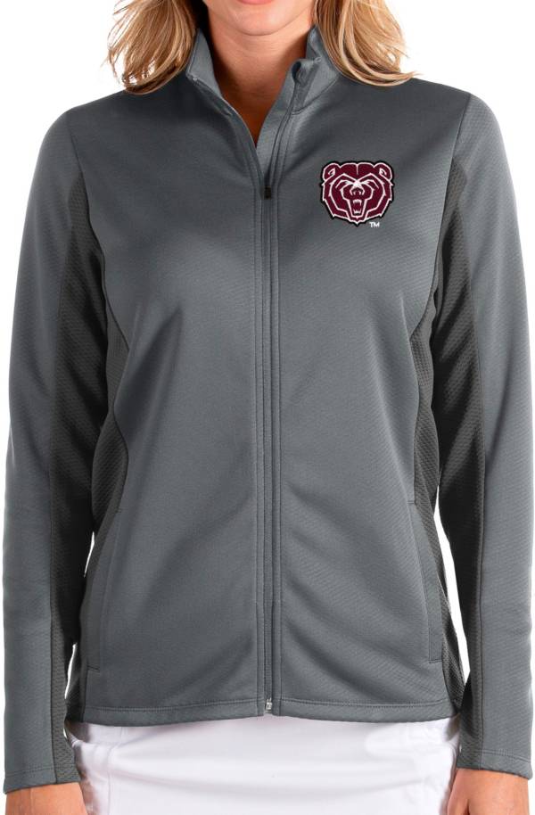 Antigua Women's Missouri State Bears Grey Passage Full-Zip Jacket