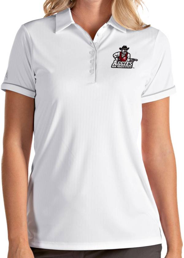 Antigua Women's New Mexico State Aggies Salute Performance White Polo