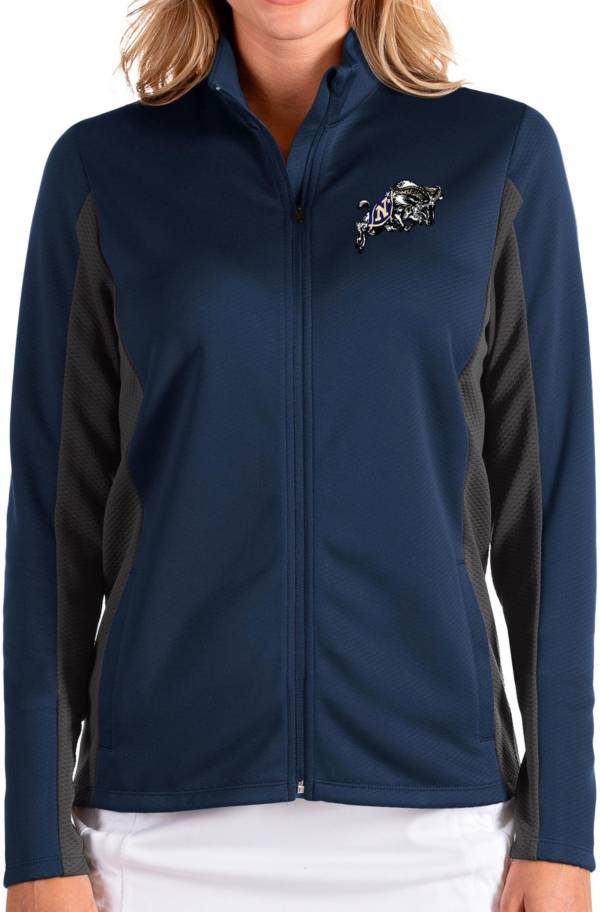 Antigua Women's Navy Midshipmen Navy Passage Full-Zip Jacket