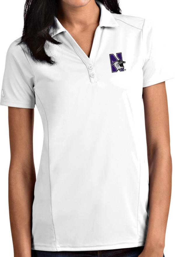 Antigua Women's Northwestern Wildcats Tribute Performance White Polo