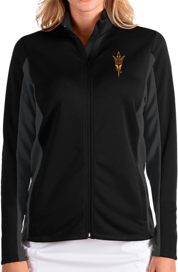 Antigua Women's Arizona State Sun Devils Passage Full-Zip Black Jacket