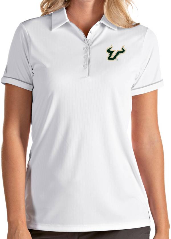 Antigua Women's South Florida Bulls Salute Performance White Polo