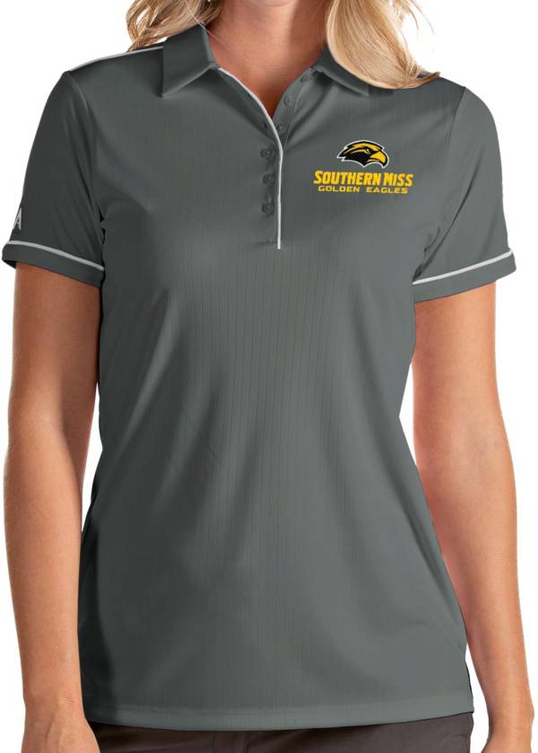 Antigua Women's Southern Miss Golden Eagles Grey Salute Performance Polo product image