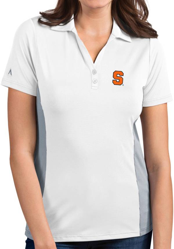 Antigua Women's Syracuse Orange Venture White Polo